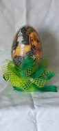 Pisanka jajko 15cm zdobiona ręcznie decoupage DJ3