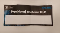 Transparent mapa trasy Przebieraj szkitami tej! gwara NOWY Poznań21.maraton
