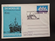 50 lat polskiej poczty morskiej-Wystawa Szczecin 83- kop. pam. z datow okol