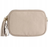 Cholewiński torebka listonoszka skóra naturalna beżowy