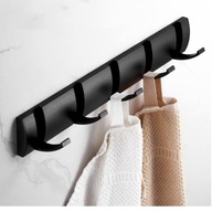 Wieszak Ścienny z 5 Składanymi Haczykami | Nowoczesny Minimalizm