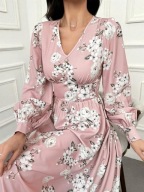 Tanio !_NOWA sukienka koktajlowa SHEIN glamour maxi_WYGODNA tył zamek_42/44
