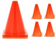 PACHOŁKI TRENINGOWE SŁUPEKI OSTRZEGAWCZE POMARAŃCZOWE 19 cm set 4 SZTUKI