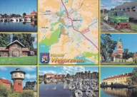 WĘGORZEWO - MAPKA - ŻUK DREZYNA - KOŚCIÓŁ - WIEŻA - PORT - HERB