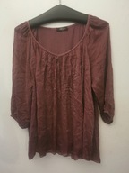 ELITZIA SILK BLUZKA BOHO HIPPIE R. M\L JEDWABNA