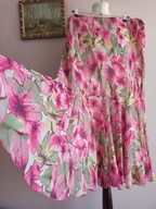 HUDSON & ONSLON spódnica szyfonowa z falbaną44/46