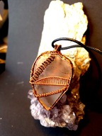 The Rock - Naszyjnik z agatem w miedzi