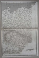 POLSKA, NIEMCY WSCHODNIE, GERMANY EAST; MAPA, ARROWSMITH, COOK; 18O7