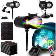 Rzutnik / projektor laserowy LED na dom / ścianę 12 SLAJDÓW NA PILOT IP65