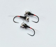 SZTUCZNA MUCHA NIMFA JIG #16 Jig Black Red