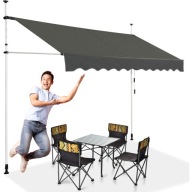 MARKIZA OGRODOWA 3X3M Z REGULACJĄ WYSOKOŚCI NA TARAS I OGRÓD