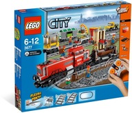 Lego City 3677 - Czerwony pociąg towarowy