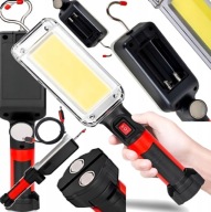 LAMPA LATARKA WARSZTATOWA GARAŻOWA KANAŁOWA HAK LED AKUMULATOROWA MAGNES XL
