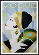 A2 PLAKAT OBRAZ PLAKAT VOGUE MAGAZYN OKŁADKA, MODA ELEGANCJA GLAMOUR