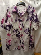 ULLA POPKEN Bluzka koszulowa LEN rozm 48/50 jak NOWA