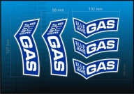 5x Naklejki Blue Jeans GAS Repsol Team Logo Nalepki Ścigacz CBR 1000RR SC57