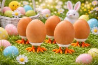 Podstawka Wielkanocna na jajka z nogami