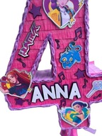 Piniata URODZINOWA DOWOLNY NUMER CYFRA K-POP DEMON HUNTERS + kij gratis