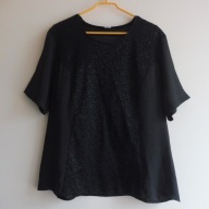 Opal czarna zdobiona bluzka r. 46