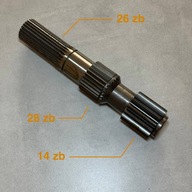 Walek satelit, półoś krótka ZF APL-B755, 4472 319 157, Liebherr, CAT, Volvo