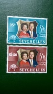 Seszele Seychelles ** 2 znaczki QEII kolonie angielskie brytyjskie