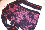 KARI TRAA "S" BLUZKA TERMICZNA 60% MERINO WZORKI SUPER JAK NOWA!!