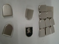 BLUM zaślepka D 84.4120 do drzwi szklanych satyna