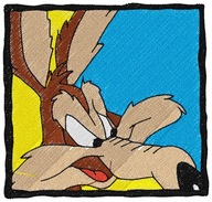 Termo Naszywka Kojot Wiluś Looney Tunes Haftowana Naprasowanka