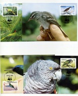 A45172)WWF-Maximum Karty Ptaki: Dominica 836 - 839