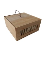 PUDEŁKO NA PRZYBORY POJEMNIK ORGANIZER BAMBUSOWY