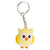 Brelok Sowa Sówka SŁODKA Zawieszka DO KLUCZY Torebki Prezent Żółta