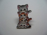 PIN PRZYPINKA BROSZKA KOT KOTKI