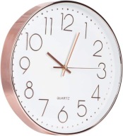 Zegar ścienny Quartz różowy 30cm