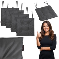 4X PODUSZKA OGRODOWA 40X40 WODOODPORNA NA KRZESŁO OGRODOWE WIĄZANA