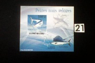 Ryby , Guine-Bissau , MNH cięty