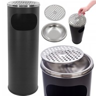 POPIELNICZKA NA BALKON TARAS ZEWNĘTRZNA STOJĄCA KOSZ NA ŚMIECI 12 L 2w1