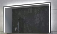 Lustro Prostokąt 140x80 Podświetlanie Led Mata Zegar