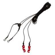 Zawieszenie płachty biwakowej Tigerwood Black Silk