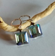 KOLCZYKI z KRYSZTAŁAMI SWAROVSKIEGO AB srebro 925