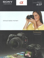Katalog Prospekt Sony Alpha 37 12 stron PL