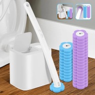 SZCZOTKA WC Z WYMIENNYMI ANTYBAKTERYJNYMI WKŁADAMI HIGIENICZNA DO ŁAZIENKI