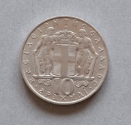 GRECJA 10 DRACHM 1968 KONSTANTYN II