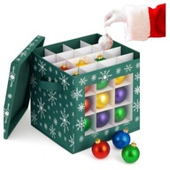 Pudełko organizer na bombki choinkowe ozdoby dekoracje świąteczne składany