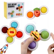 Zabawka antystresowa GZ z przyssawką sensoryczną do kąpieli 3 szt.