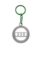Brelok Breloczek Logo Audi Biały Ruchomy Auto