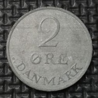 *DANIA [0683]A*2 ore 1967 Król Fryderyk IX, Korona, Monogram DANMARK *2 ORE