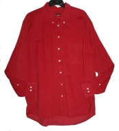 POHLAND CLASSIC_Piękna KOSZULA_bordowa delikatny sztruks Idealna Modna_XXL