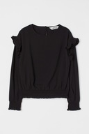 H&M Bluzka Top z elastycznym marszczeniem 146