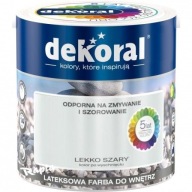 Dekoral MOC KOLORU Farba lateksowa do wnętrz lekko szary 5l