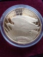 Oficjalna kopia złotej monety 20 $ USA 1933 z napisem Ag